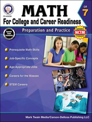cover image of Math for College and Career Readiness, Grade 7